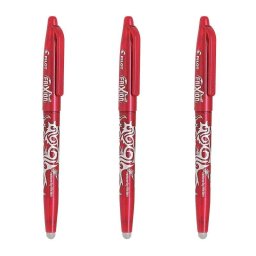 Bolígrafos Pilot FriXion Ball Borrables Set 3 Unidades 0.7 mm Rojo