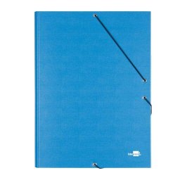 Carpeta Clasificadora Liderpapel Folio Prolongado Azul Claro con Cierre de Gomas