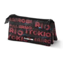 Estuche Portatodo Triple La Casa De Papel Karactermania