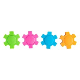 Goma de borrar Liderpapel Mecano Rueda Colores Surtidos 31 mm