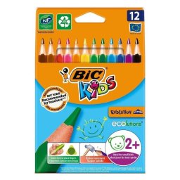 Lápices de Colores Bic Evolution Triangle Estuche 12 Unidades