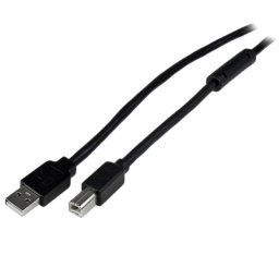 Cable USB A a B Activo 20 m StarTech.com USB 2.0 Negro