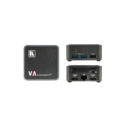 Controlador de sistemas audiovisuales Kramer VIA Connect² Aluminio Negro