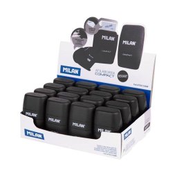 Expositor Milan Compact Shadow 16 Afilaborras Goma y Sacapuntas Doble