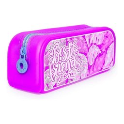 Estuche Escolar Office Box Silicona Suave Best Friends 18x7x5 cm