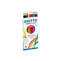 Lápices de colores Giotto Colors 3.0 hexagonales 12 colores surtidos