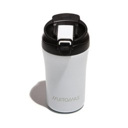 Taza de viaje Muitomas WBOTTLETH350WH 350 ml Acero inoxidable Negro y Blanco