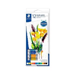 Set Pintura Acrílica Staedtler Design Journey 12 Tubos 12ml