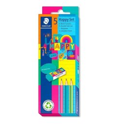 Set Staedtler Happy Mixto de Escritura y Dibujo 5 Piezas