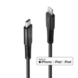 Cable Lindy Lightning a USB C 3 m Negro