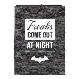 Carpeta A4 Safta Batman Nigth 3 Solapas Cierre Gomas