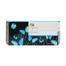 Cartucho de tinta amarilla HP DesignJet 738 de 300 ml