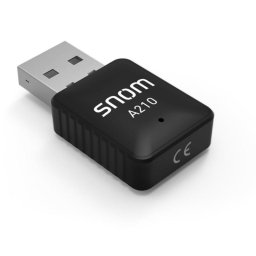 Tarjeta de Red Snom A210 USB Inalámbrica Wi-Fi 5 Dual Band 433 Mbit/s Negra
