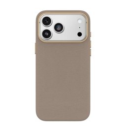 Funda para móvil OtterBox Symmetry Cactus Leather Cover piel cactus gris claro para iPhone 17 Pro Max