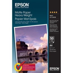 Papel Fotográfico Epson Mate A4 167 g/m² 50 hojas