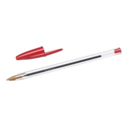 Bolígrafo BIC Cristal Original Rojo Tinta Aceite 10 Unidades