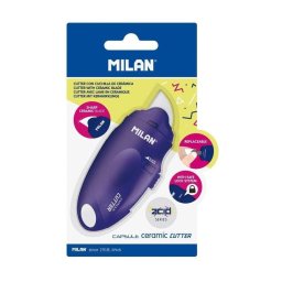 Cúter Milán Capsule Azul con Hoja de Cerámica Reemplazable