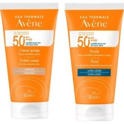 Avene Avène Pack Crema con Color SPF50+ 50ml + Solar Fluido Ultra-Light SPF50+ 50ml
