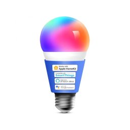 Meross MSL120HK Bombilla Inteligente LED E27 A60 9W RGB+CCT Compatible con Apple HomeKit/Google/Alexa