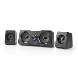 Altavoces Nedis Gaming 2.2 Alámbricos 16W con subwoofer doble y retroiluminación