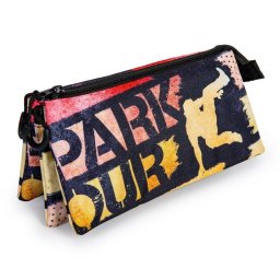 Estuche escolar portatodo triple Prodg Bounce multicolor 23 x 11 x 7 cm