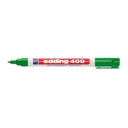 Marcadores permanentes Edding 400 Verde Plástico 1 mm 10 piezas