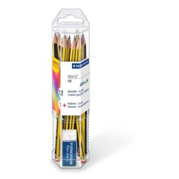 Lápices de grafito Staedtler 61 120P1 HB Multicolor Hexagonal Caja expositor 12 piezas