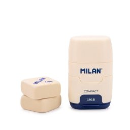 Afilaborra Milan Compact Serie 1918 Pack Afilaborras con 2 Gomas de Recambio