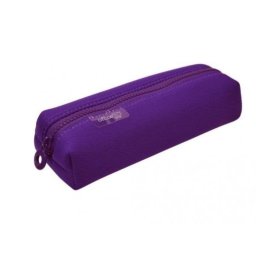Estuche Escolar Portatodo Officebox Colorline Multiuso Cuadrado Neopreno Morado