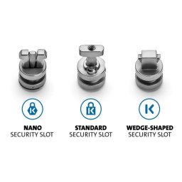 Kit de anclajes de seguridad ClickSafe para ranuras universales Kensington