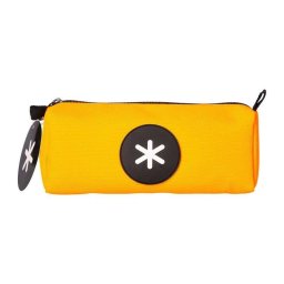 Estuche Escolar Portatodo Triangular Antartik Mostaza Alta Capacidad