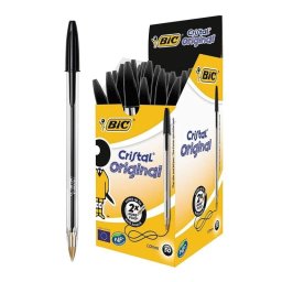 Bolígrafos BIC Cristal Original Caja de 50 Unidades Tinta Negra