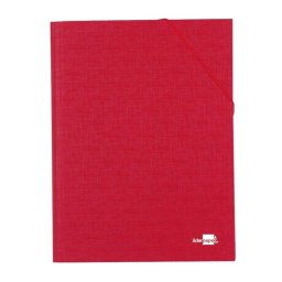 Carpeta Clasificadora Liderpapel Folio Prolongado Roja con Cierre de Gomas