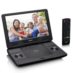 Reproductor de Blu-ray portátil Lenco BRP-1150BK Negro 11.5" Convertible