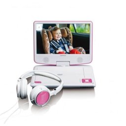 Reproductor DVD Portátil Lenco DVP-910 9" TFT Negro/Rosa