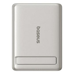 Batería Externa Baseus 5000 mAh Cargador Inalámbrico 5 W Titanio