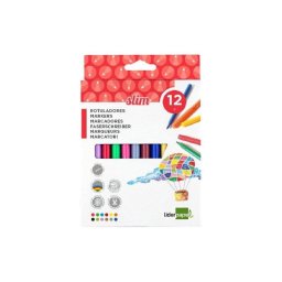 Rotulador Liderpapel Slim Caja 12 Unidades Colores Surtidos