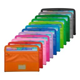 Carpeta Clasificadora A4 Office Box con 12 Divisores y 80 Adhesivos