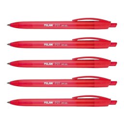 Pack de 5 Bolígrafos Roller Milan P07 Dry-Gel Tinta Negra