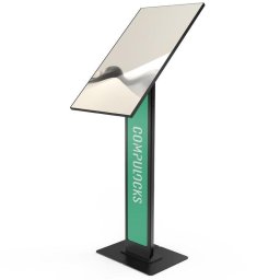 Soporte de seguridad para tabletas Compulocks 140BLBPB Negro 32" Acero Piso