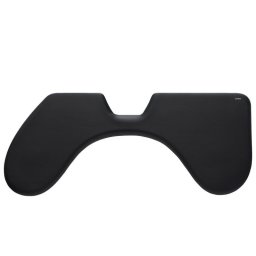 Soporte de muñecas RollerMouse Max Contour Design Negro Cuero vegano