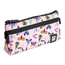 Estuche Portatodo Plano Bits Bobs Grafoplás Diseño 2 Cremalleras 23x10 cm Lavable
