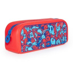 Estuche escolar de silicona Office Box Monsters suave y compacto