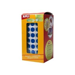Gomets Autoadhesivos Circulares Apli 10.5mm Azul Rollo 5192 Unidades