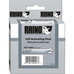 Etiqueta para Cables Dymo Rhino 25.4 mm Vinilo Blanco 1 Rollo
