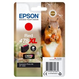 Cartucho de Tinta Epson 478XL Rojo Claria Photo HD Alto Rendimiento