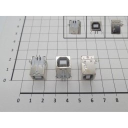 Conector DC Jack para Placa Base 4 Pines 90 Grados Recto USB