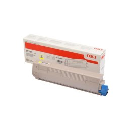 Cartucho de Tóner Amarillo Original OKI 10000 páginas para impresoras C833 y C843