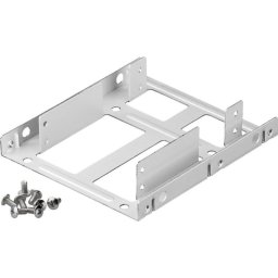 Soporte para disco duro Goobay Universal 2.5" a 3.5" Plata
