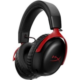 HyperX Auriculares de diadema inalámbricos Cloud III S Wireless para Gaming. Negro / Rojo